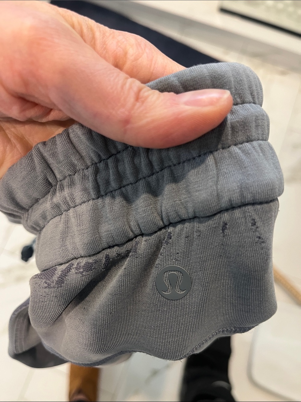 womens lululemon Grey Relaxed Fit Drawstring Pants - Picture 6 of 11